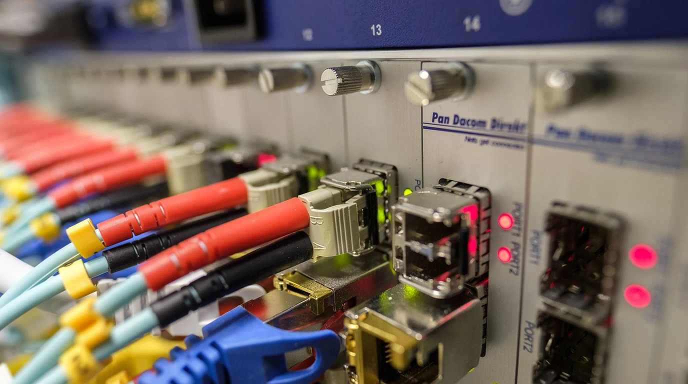 100GbE Spine Leaf Network Architecture EVPN VXLAN Fiber Optic Data Center